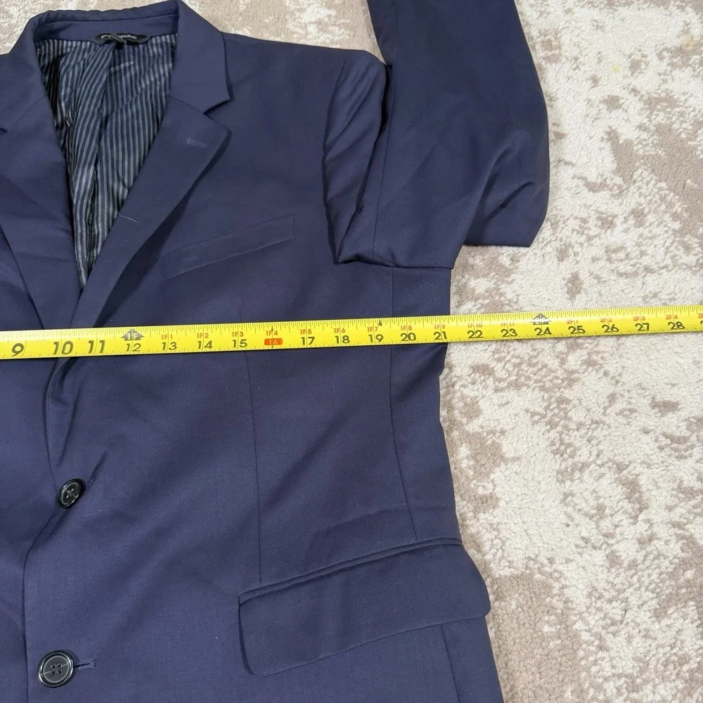 Banana Republic Blazer 42S Blue Marzotto Super 120'S Standard Fit Suit Jacket